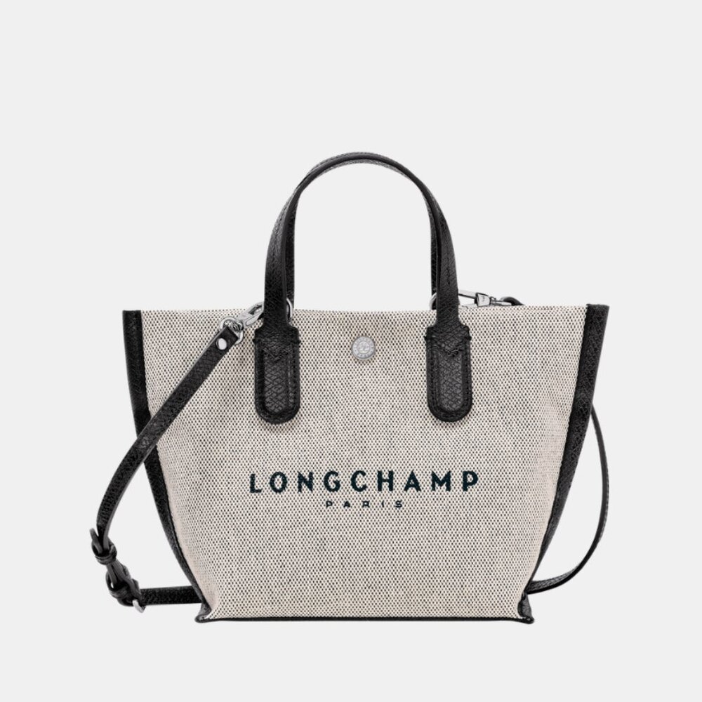 New LongChamp Essential XS Handbag Ecru Canvas Authentic - Picture 4 of 13